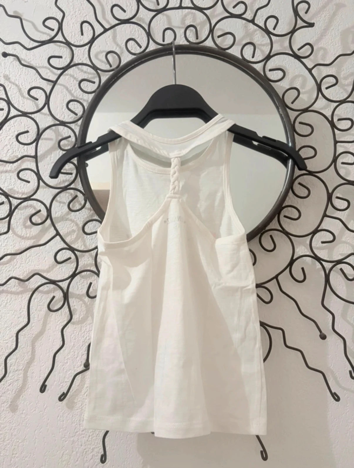 Witte Punkidz 'Follow your Dreams' droomvanger tanktop met gevlochten rug - Maat 5 jaar – photo 4